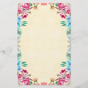 Blommigt Brevpapper