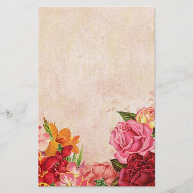 Blommigt Brevpapper (Framsida)