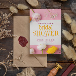 Blommigt Bride to be Inbjudningar