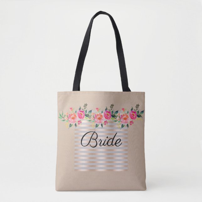 Blommigt Brides väska (Framsida)