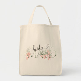 Blommigt Bridesmaid Gift Tote Bag Möhippa Gift Tygkasse