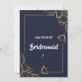 Blommigt Bridesmaid Inbjudningar
