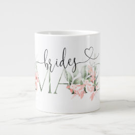 Blommigt Bridesmaid Mugg Bridesmaid Frieri gåvor Jumbo Mugg