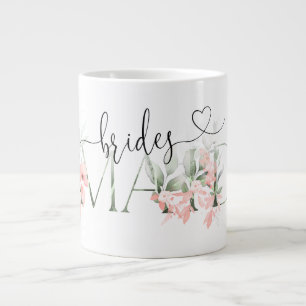 Blommigt Bridesmaid Mugg Bridesmaid Frieri gåvor Jumbo Mugg
