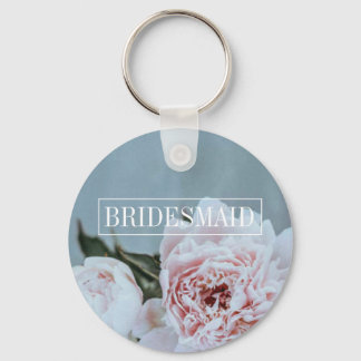Blommigt Bridesmaid Nyckelring