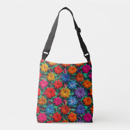 Blommigt Bright Colorful Vår Tote/Crossbody Bag Axelväska