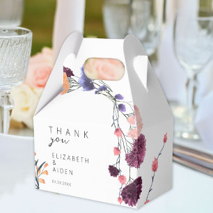 Blommigt Bröllop Box Geschenkschachtel Presentaskar