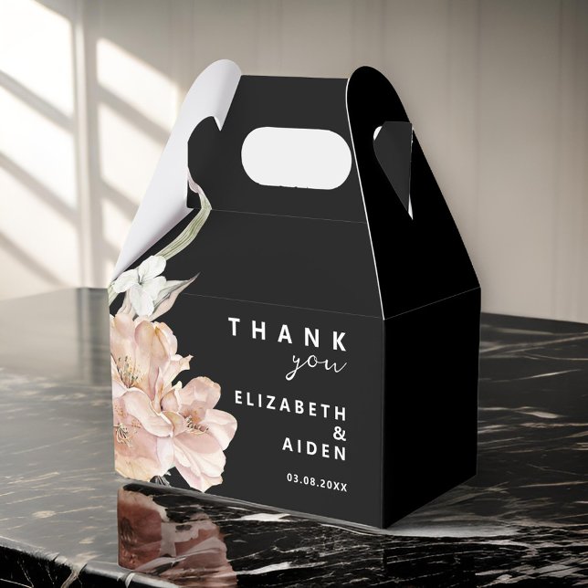 Blommigt Bröllop Box Geschenkschachtel Presentaskar (Floral Wedding Box Geschenkschachtel)