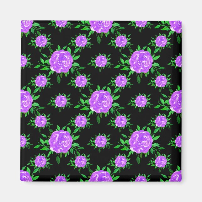 Blommigt Bröllop Ddress Magnet (Framsidan)