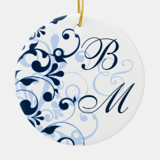 Blommigt Bröllop eller årsdag Ornament