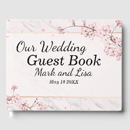 Blommigt Bröllop Guest Bok