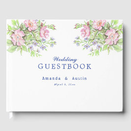 Blommigt Bröllop Guestbook Gästböcker