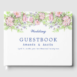 Blommigt Bröllop Guestbook Gästböcker