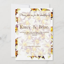 Blommigt Bröllop-kort, Gult Daffodils Inbjudningar