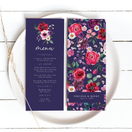 Blommigt Bröllop Meny