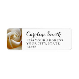 Blommigt Bröllop Returetiketter Returadress Etikett