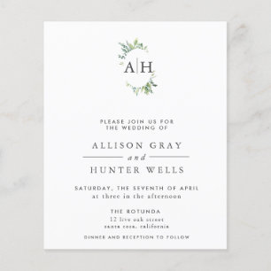 Blommigt Bröllopsinbjudan Flyer