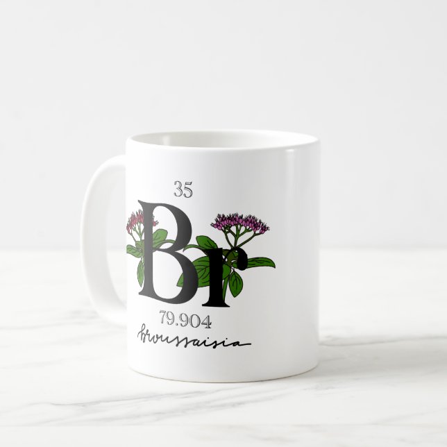 Blommigt Bromine Inslag Kaffemugg (Framsida vänster)