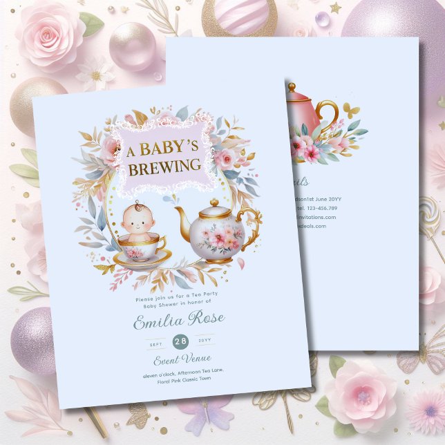 Blommigt Brunch för Blue Baby Brewing Tea Party (Skapare uppladdad)