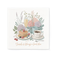 Blommigt Brunch Papper Napkins
