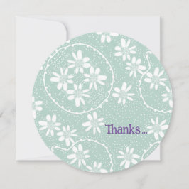 Blommigt Bubbles Polka Dot Anka Egg - tackkort