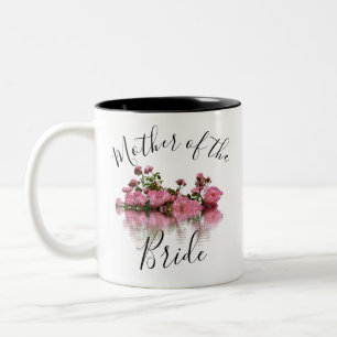 Blommigt Budens mamma tvåtonskaffe Mugg