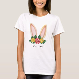 Blommigt Bunny Fantasy T Shirt