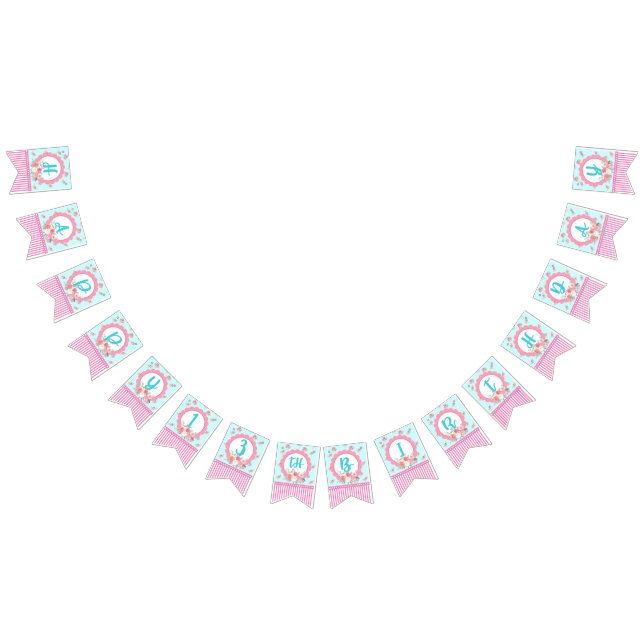 Blommigt Buntings Vimplar (Alla)