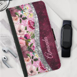 blommigt Burgundy rosa silver faux glitter monogra Plånboksfodral För Samsung Galaxy S5<br><div class="desc">Söt chic och elegant utformning av giftig blommigt i lila burgundy och faux silver rosa glitter för att skapa en speciell unik snyggt fodral för att skydda din enhet. Vacker, modern och coola täckning för den trendviga och konsthundande höftledaren. Den här snyggtens sofistikerade utformning skulle vara underbar för flickor som...</div>