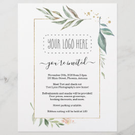 Blommigt Business Investigation Flyer - lägg till 