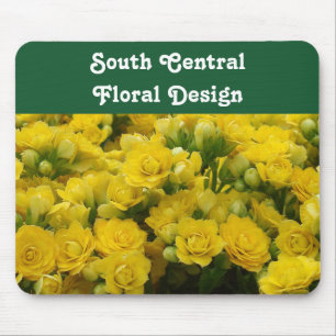 Blommigt Business Vivid Gult Bloom Photo Flower Musmatta