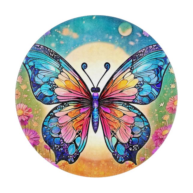 Blommigt Butterfly Art Design (Framsidan)