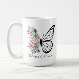 Blommigt Butterfly från välsignad Mamma Kaffemugg