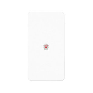 Blommigt Butterfly Mandala   Lila Boho Art Design Adressetikett