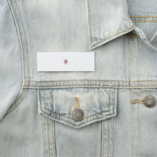 Blommigt Butterfly Mandala | Lila Boho Art Design Namnbricka (På plats)