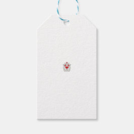 Blommigt Butterfly Mandala | Lila Boho Art Design Presentetikett