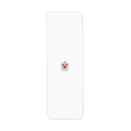 Blommigt Butterfly Mandala | Lila Boho Art Design Returadress Etikett