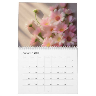 Blommigt Calendar 2025: Botanical Flowers Range Kalender