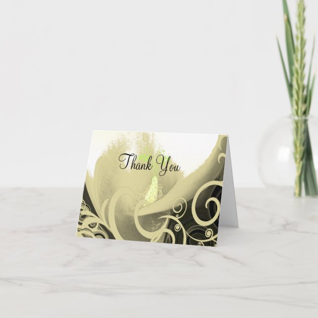 Blommigt Calla lily Tack Kort (Framsida)