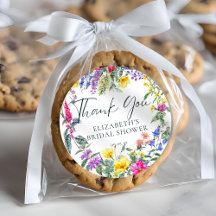 Blommigt Calligraphy Colorful Meadow Wildblomma