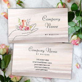 Blommigt Candle Visitkort