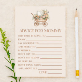 Blommigt Carriage Adapter Baby Shower Game Activit