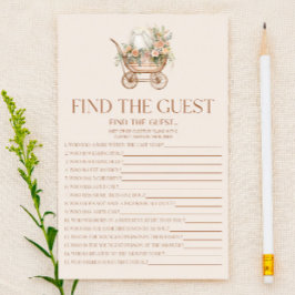 Blommigt Carriage Find the Guest Baby Shower Game