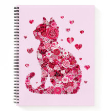 Blommigt Cat Silhouette ArtFaux Wrapped Canvas Skr