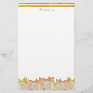 Blommigt-centrerad design brevpapper