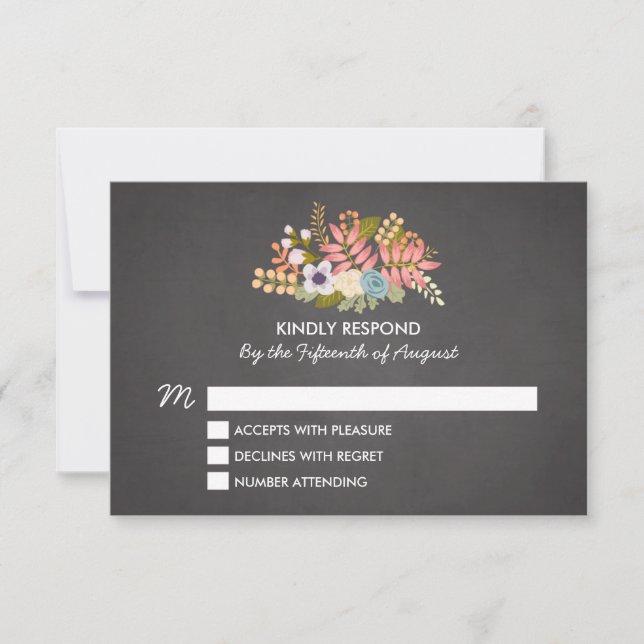 BLOMMIGT CHALKBOARD | BRÖLLOP OSA (Framsida)
