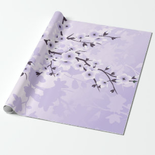 Blommigt Cherry Blommar Only Lila Presentpapper