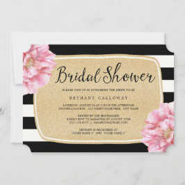 Blommigt Chic Inbjudningskort för möhippan / champ