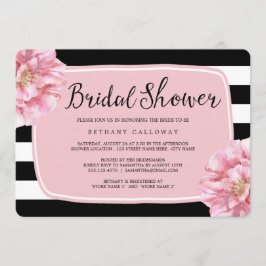 Blommigt Chic Inbjudningskort för möhippan/Rosa