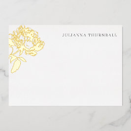 Blommigt Chic Peony Luxe Personal Stationery